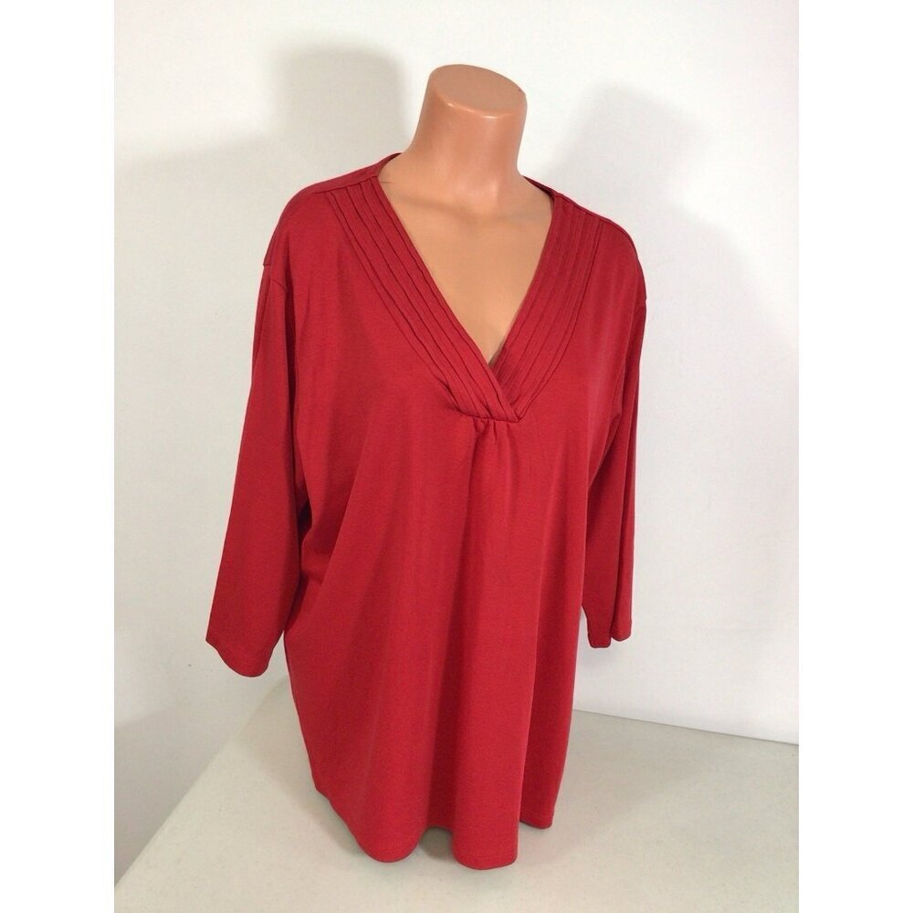 LL Bean Blouse Top Womens 3X